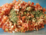 Salsa criolla para el choripán