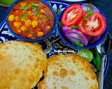 A picture of step 10 of Chole Bhature.