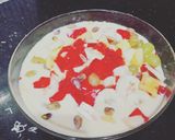 A picture of step 9 of Delicious Cream Fruit Custard.