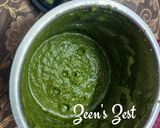 A picture of step 2 of Peanuts and Coriander Green Chutney.