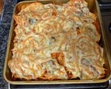 A picture of step 8 of Leftover Baked Spaghetti.