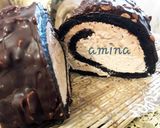 A picture of step 1 of Flourless Chocolate Hazelnut Swiss Roll, fabulous 😍😋.