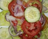 A picture of step 2 of Green salad #author marathon.