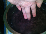 Ketan Hitam Kukus Kuah Gula Merah