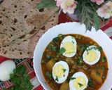 A picture of step 4 of Boiled egg Alu mater Gravi.