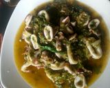 Foto langkah ke 8 dari resep Cumi Cumi Cabe Hijau.