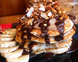 Foto del paso 4 de la receta: Tortitas con Dulce de leche y sirope de chocolate saludables