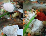 A picture of step 2 of Vegetable Soya and Coconut pulav in the Pressure Cooker.