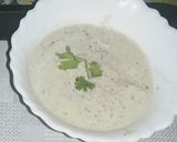 A picture of step 3 of Coriander curd dip.