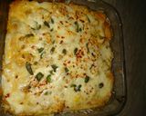 A picture of step 6 of Lazania chicken.