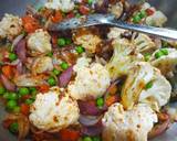 Peas,Carrot, cauliflower pulao recipe step 3 photo