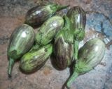 A picture of step 1 of Brinjal fry in Garlic Masala.