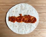 A picture of step 4 of Chicken Enchiladas.