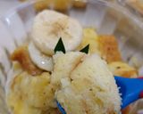 Foto langkah ke 4 dari resep Puding Roti Pisang.