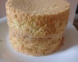 A picture of step 2 of Seminaked White forest. #charityrecipe.