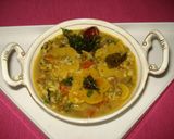 A picture of step 1 of Sprouted moong Dal Dhokli.