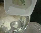A picture of step 3 of Rava khaman dhokla.