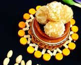 A picture of step 4 of Mawa Laddu.