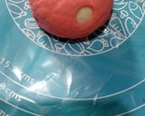 Foto langkah ke 5 dari resep Bakpao Jamur Isi Selai Strawberry (no mixer).