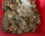A picture of step 2 of Mutton seekh kababs / smoking flavor/ mouth watering tasteful di.