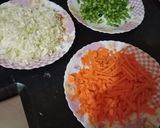 A picture of step 1 of Chinese veggie samosa.