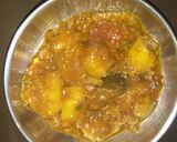 A picture of step 4 of Gujju (baigan Aloo tomatoes sabji).