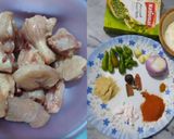 A picture of step 1 of Degi Chicken Palak.