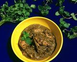 A picture of step 8 of Chicken Hariyali.