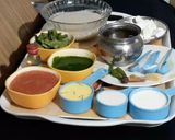 A picture of step 1 of Palak Paneer Biryani.