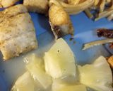 A picture of step 1 of Mackerel with Pineapple.
