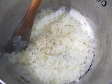 Arroz con remolacha, tipo risotto