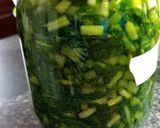 A picture of step 5 of Fermented turnip green 雪菜做法.