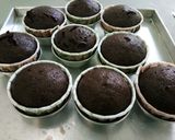 Foto langkah ke 3 dari resep Cup Cake Kukus Cokelat.
