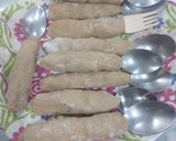 A picture of step 3 of Achari masala Soya chaap.