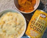 Foto langkah ke 1 dari resep Butternut Squash Soft Bread with Sweet Corn and Cheese.