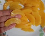 A picture of step 1 of Peach and Lime Carlota.