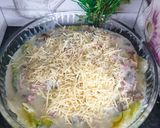 Une image de l'étape 5 de Chou vert gratiné aux champignons 🍄.