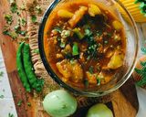 हरा टमाटर की खट्टी मीठी सब्जी (green tomoto sweet & sour sabji recipe in Hindi) रेसिपी चरण 3 फोटो