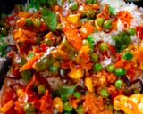 A picture of step 9 of Vegetable Biryani.