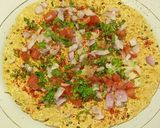 A picture of step 3 of Masala Papad.