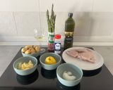 A picture of step 1 of Spanish Swordfish with a Beurre Blanc Sauce.