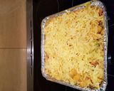 A picture of step 7 of Chicken and Leek pasta bake.