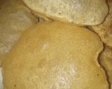 A picture of step 5 of Poori.
