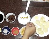 A picture of step 4 of Papri chaat.