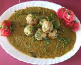 Paneer spinach kofta soft creamy green gravy recipe step 2 photo