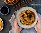 A picture of step 7 of Stir-Fried Chicken with Scallions - Spicy and Tender, Perfect with Rice.