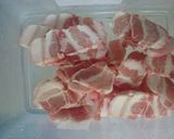 Hình bước làm 1 của món Ba chỉ nướng sa tế (Chú Ế)