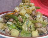 Foto langkah ke 7 dari resep Jantung ayam kentang cabe ijo.