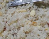 A picture of step 3 of Zarda with baby gulab jamuns.