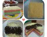 Foto langkah ke 6 dari resep Rainbow Cake Keju.